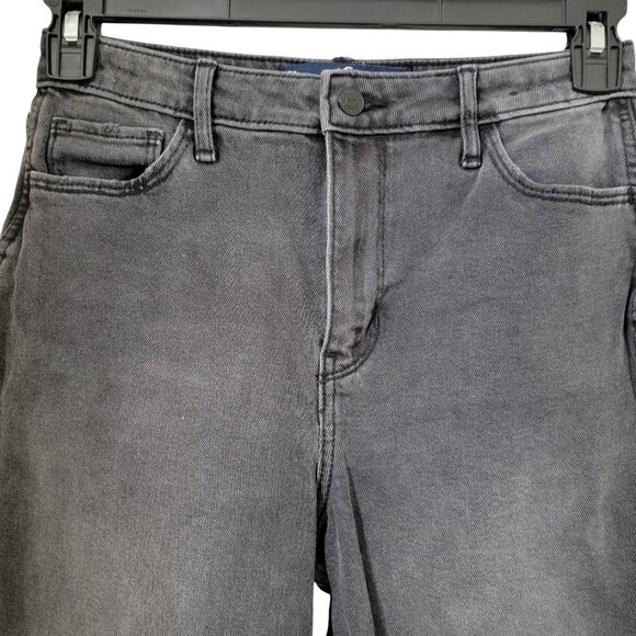 Hollister Size 5S (27) Washed Black Ultra High Rise Mom Jeans, Cutoff Hem - Picture 2 of 13